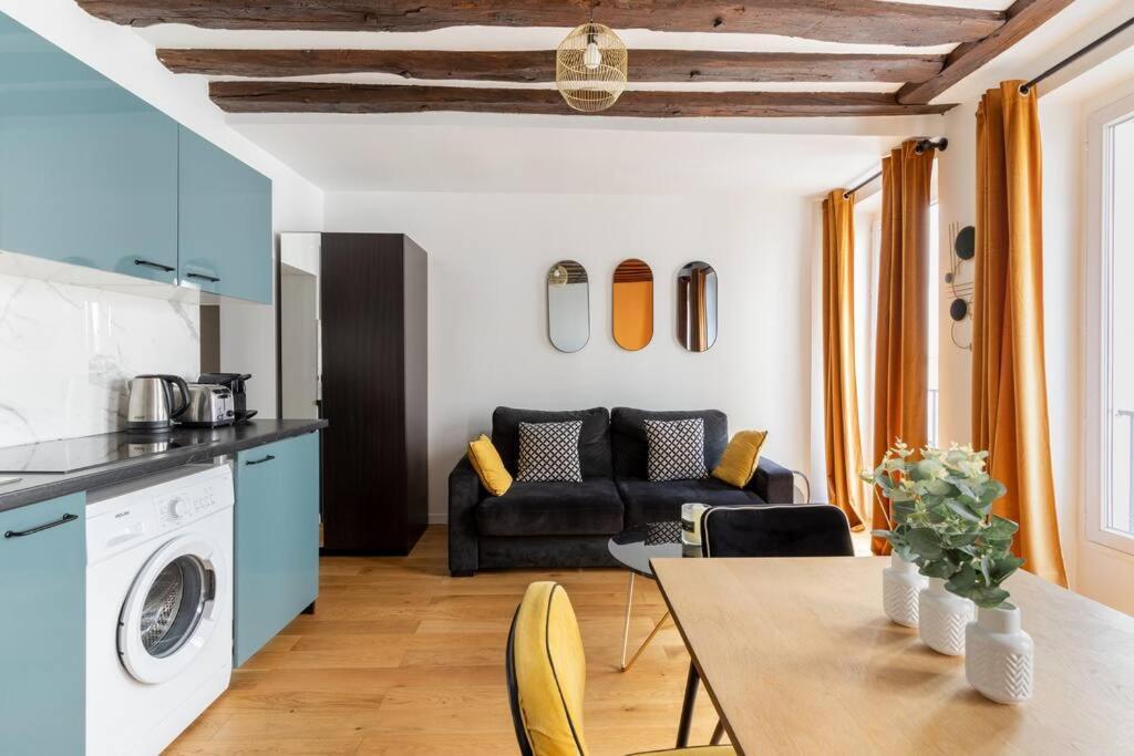 Grands Boulevards 22 : Appartement Cosy 1Br-4P Paris Bagian luar foto