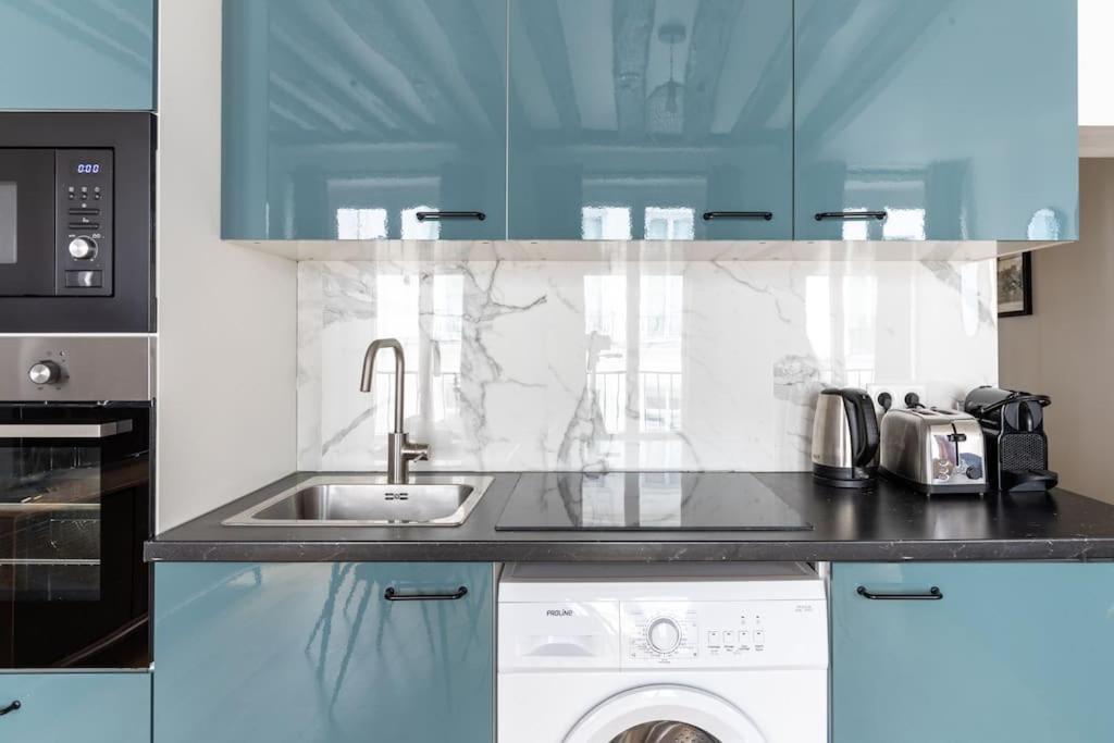 Grands Boulevards 22 : Appartement Cosy 1Br-4P Paris Bagian luar foto